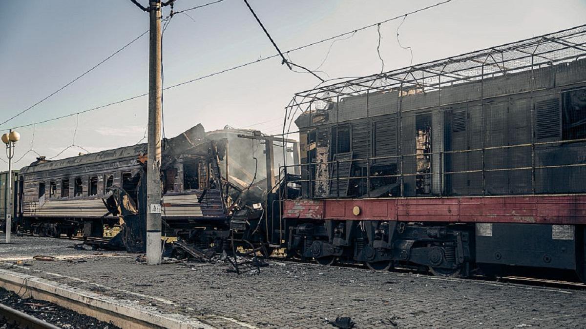 Атакованный поезд