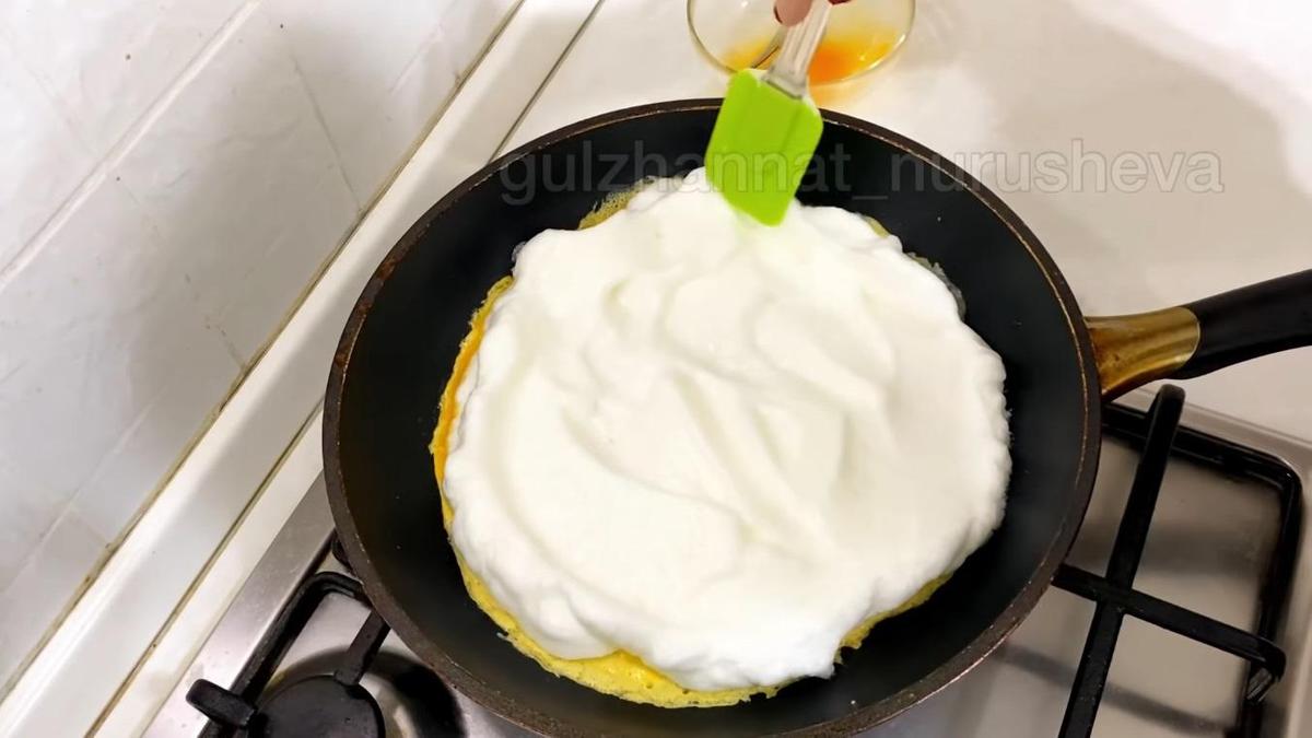 Процесс приготовления французского омлета