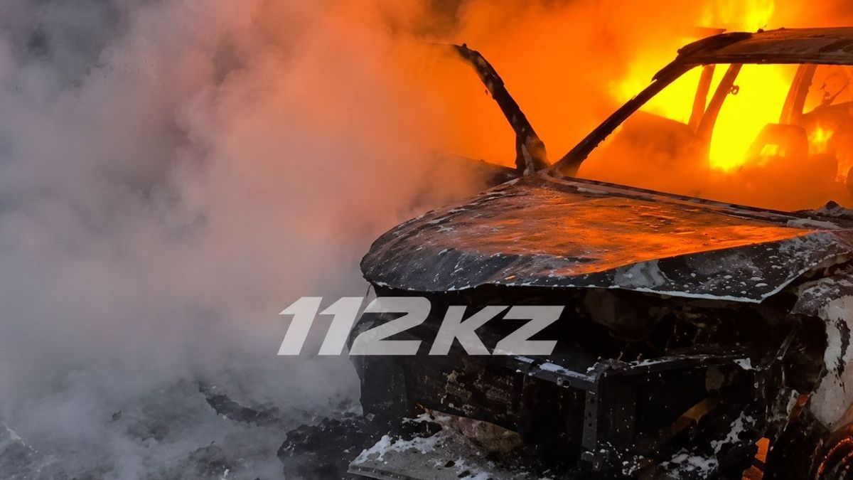 өртенген көлік