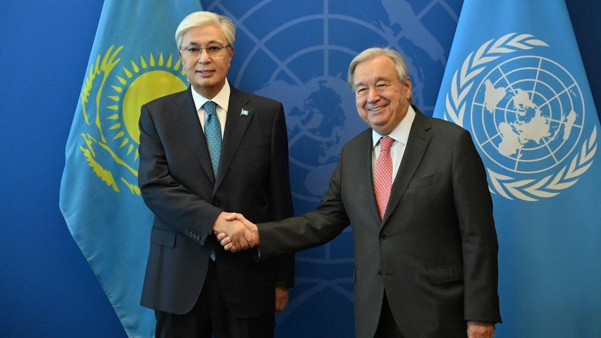 Тоқаев пен Антониу Гутерриш