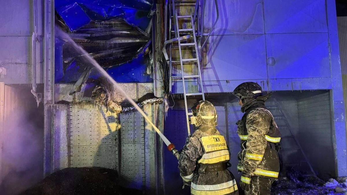 Пожар в Петропавловске