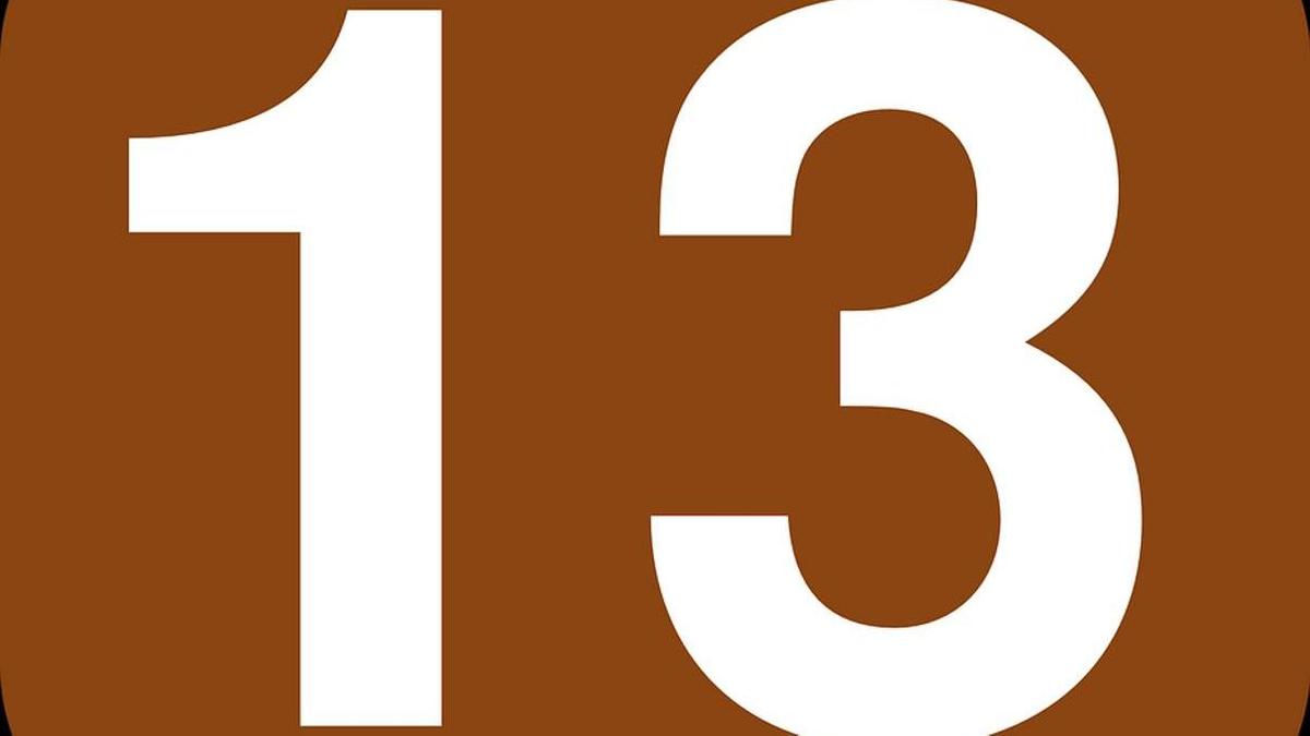 число 13