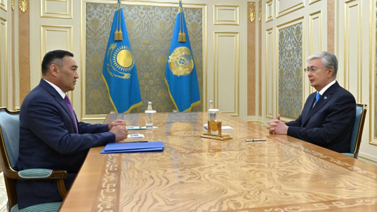 Қасым-Жомарт Тоқаев және Ермек Сағымбаев Қасым-Жомарт Тоқаев және Ермек Сағымбаев