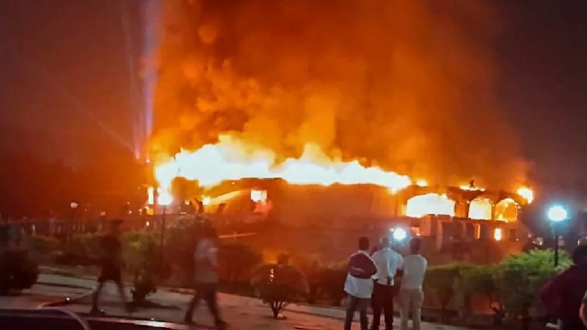 Пожар в штате Гоа