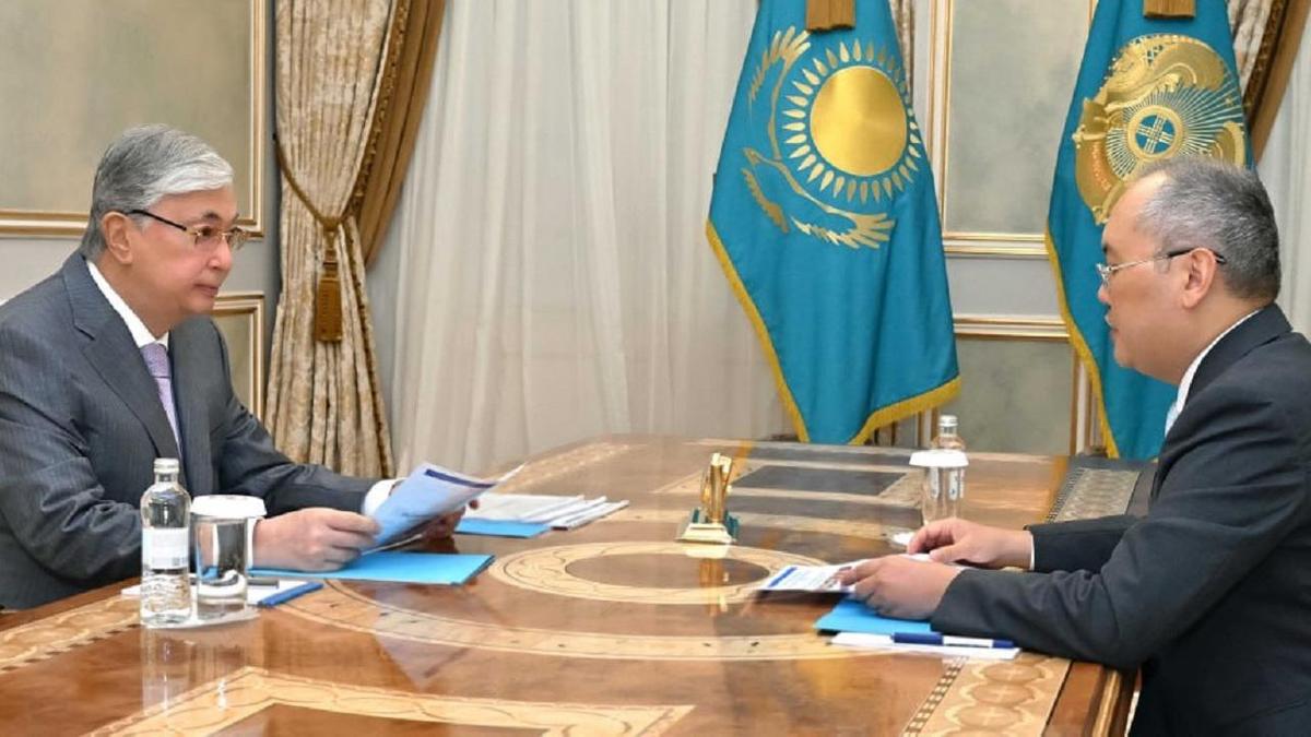 Қасым-Жомарт Тоқаев пен Жанат Элиманов Қасым-Жомарт Тоқаев пен Жанат Элиманов
