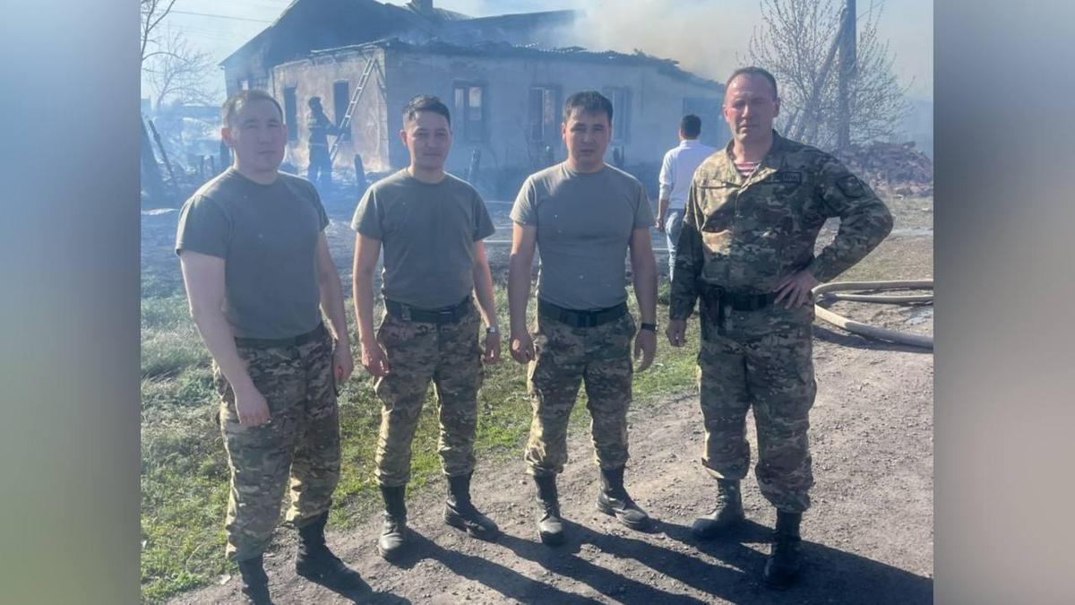 Гвардейцы на месте ЧП