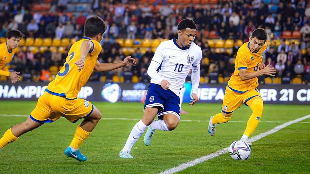 Матч молодежных сборных Казахстана и Англии в отборе Евро-2027