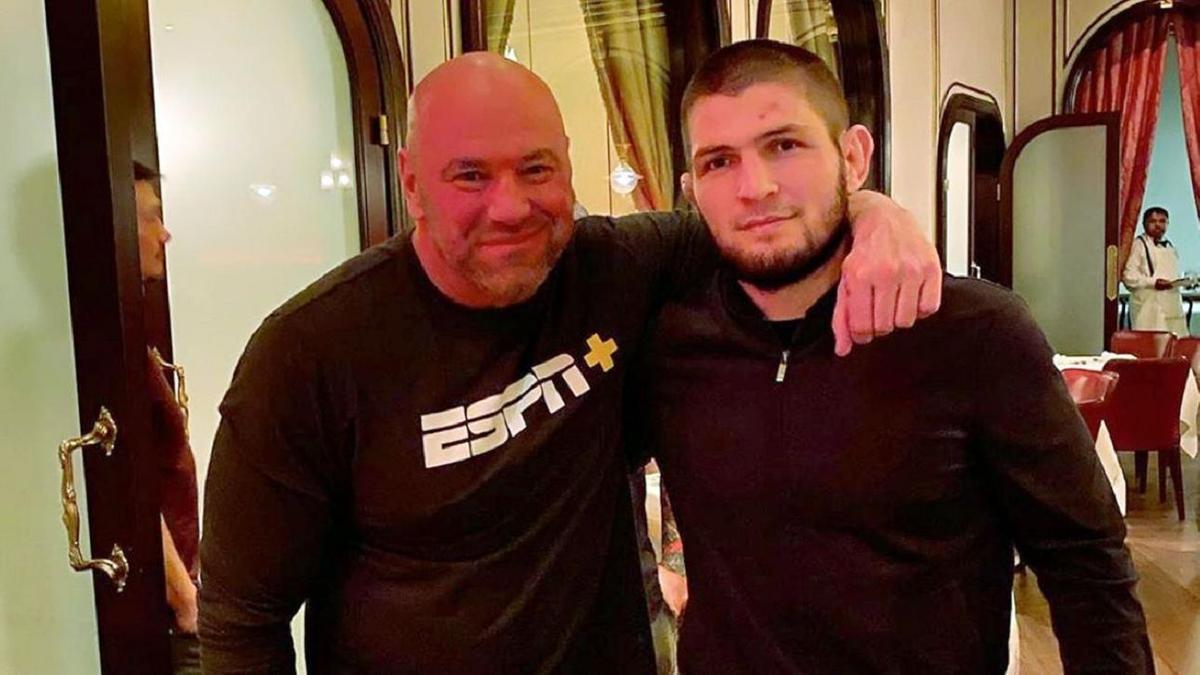 Дана Уайт пен Хабиб Нурмагомедов Дана Уайт пен Хабиб Нурмагомедов