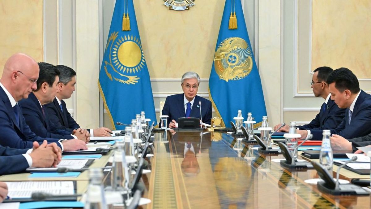 Касым-Жомарт Токаев на заседании Совета безопасности