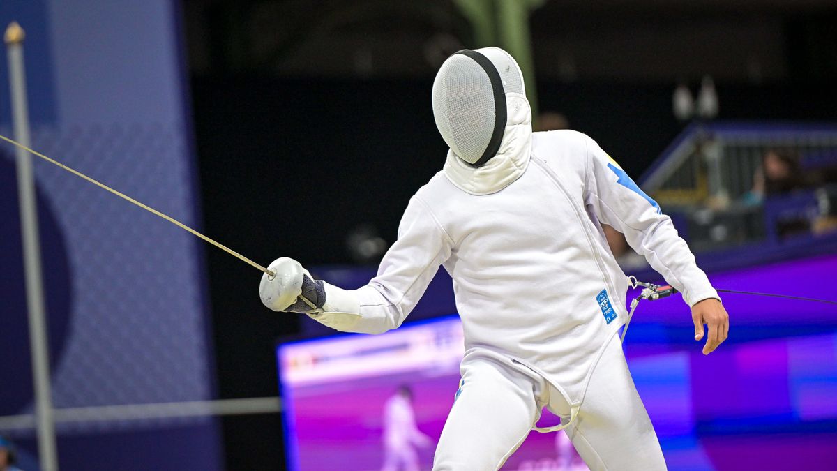 Казахстанский фехтовальщик Руслан Курбанов