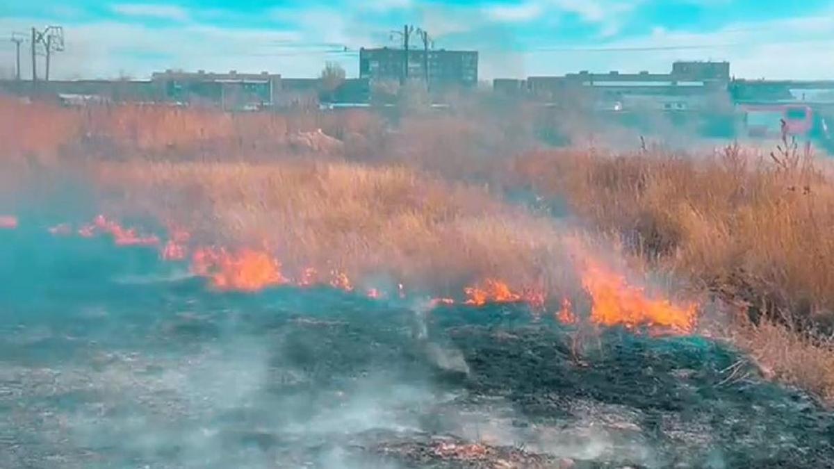 Пожар в Караганде