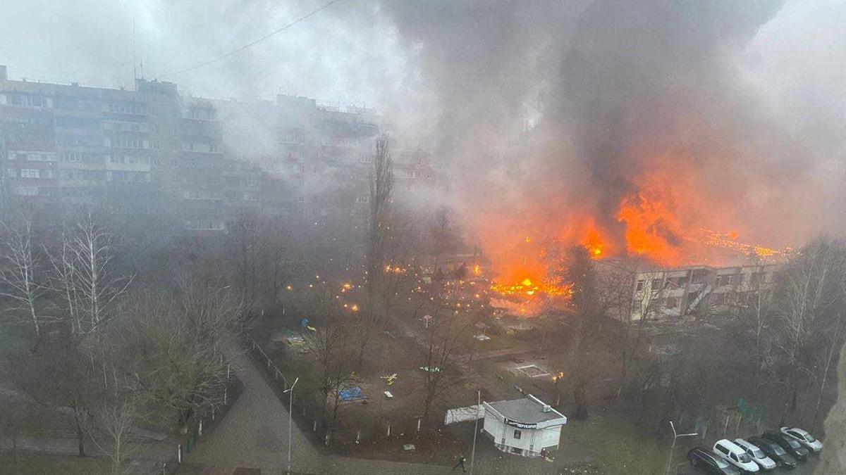 Крушение вертолета в Украине