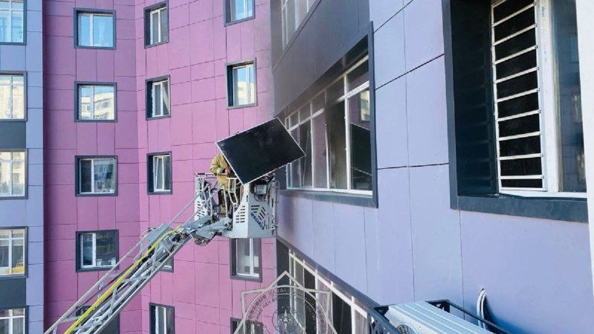 Пожар в Астане