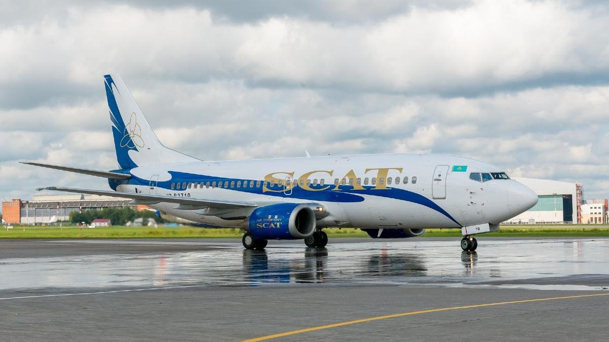 Самолет авиакомпании SCAT Airlines