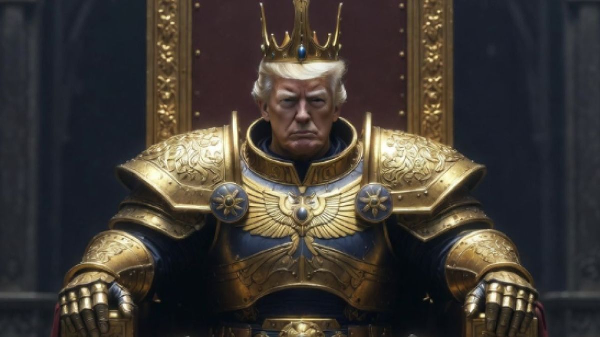 Дональд Трамп в образе императора