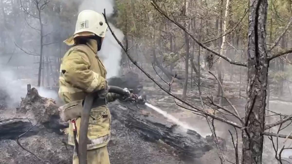 Пожарный на месте ЧП