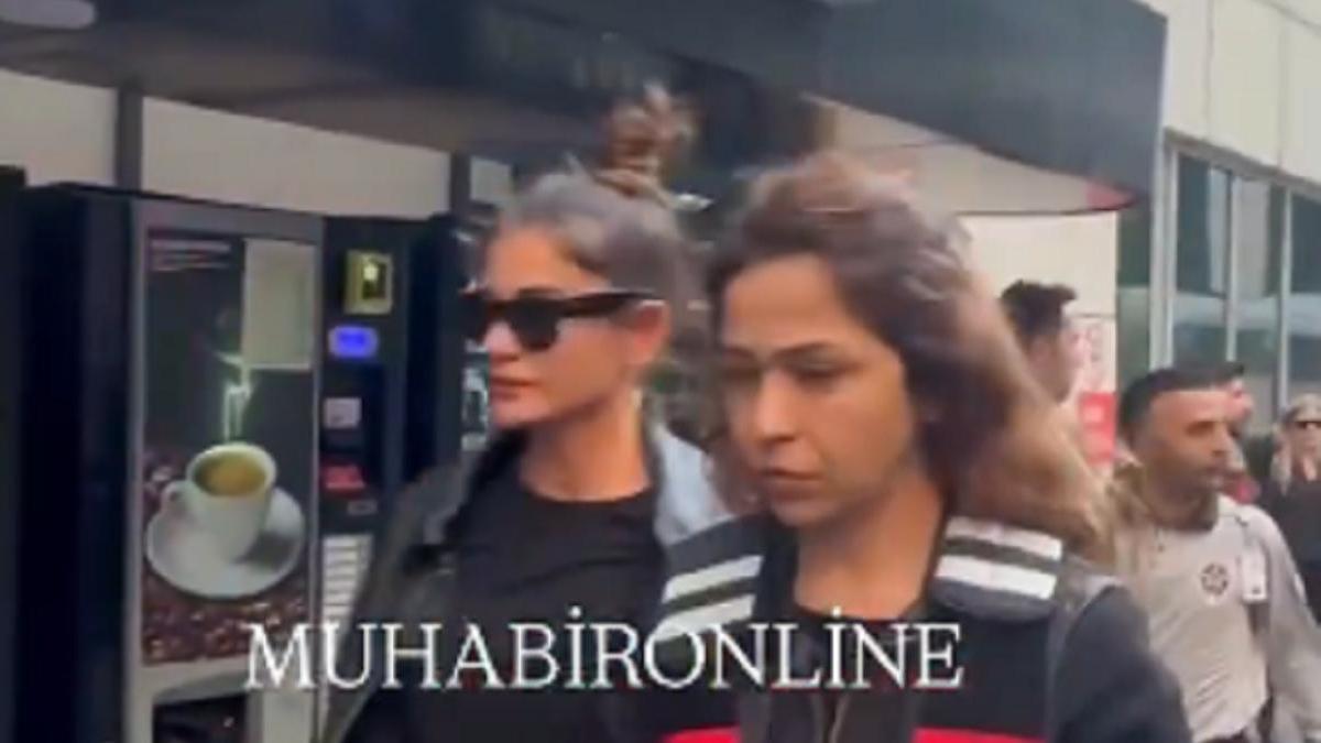 Актрису Беррак Тюзюнатач ведут на сдачу анализов