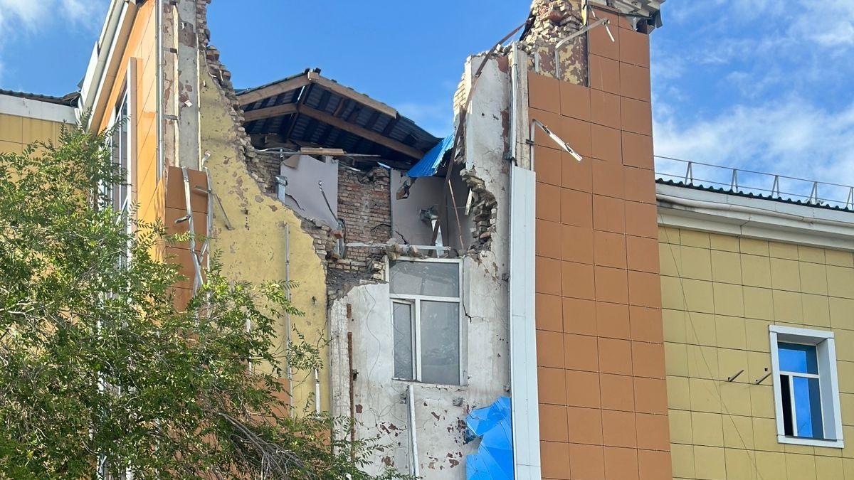 Обрушение здания в Караганде
