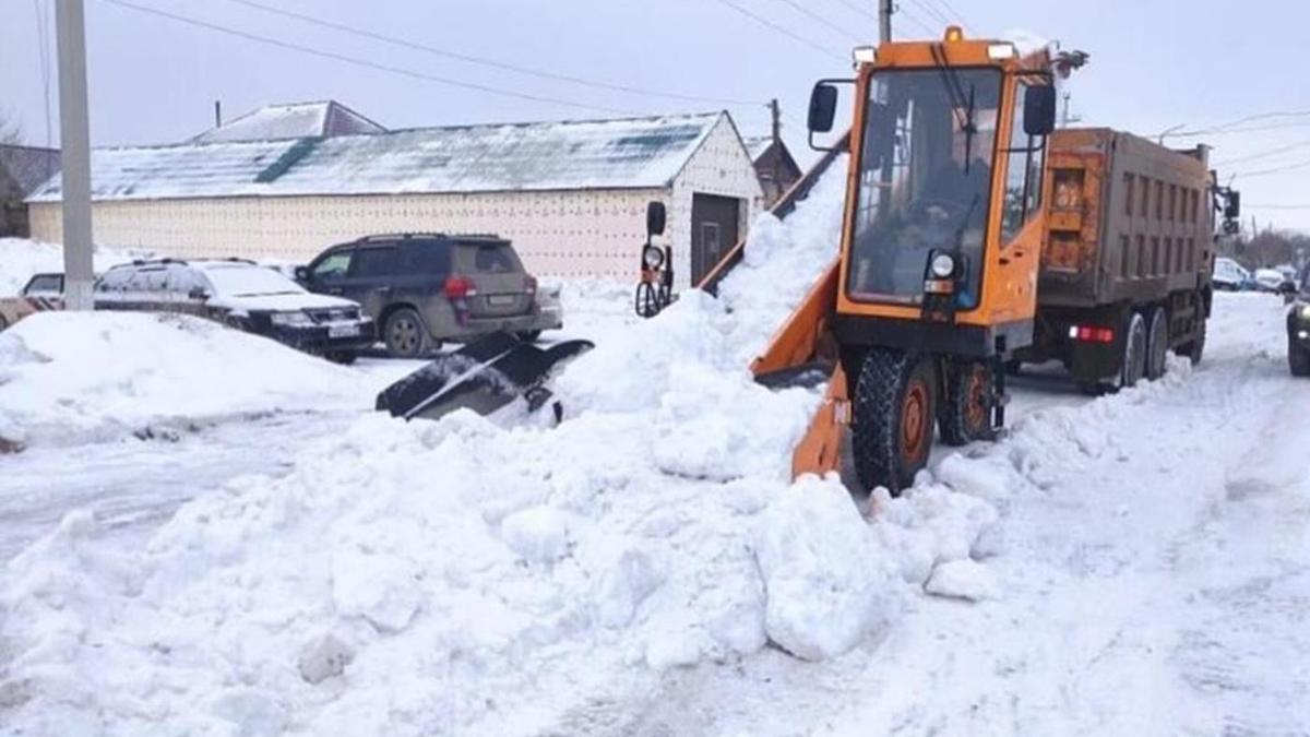 Уборка снега в Астане