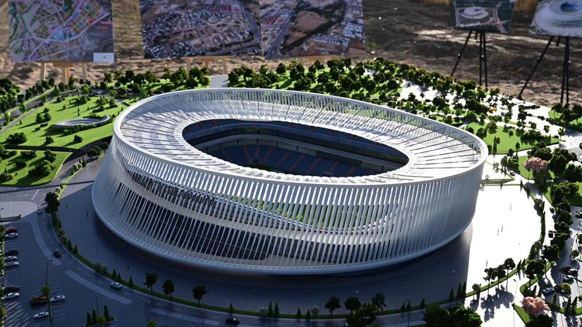 Стадион макеті