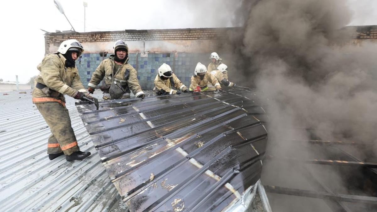 Пожар в алматы вчера