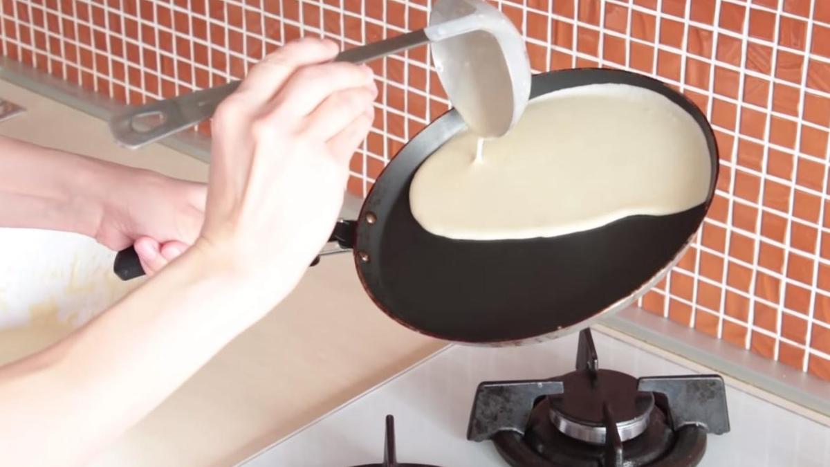 Приготовление блина