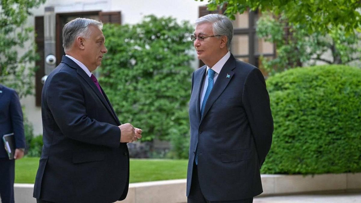 Касым-Жомарт Токаев и Виктор Орбан Касым-Жомарт Токаев и Виктор Орбан