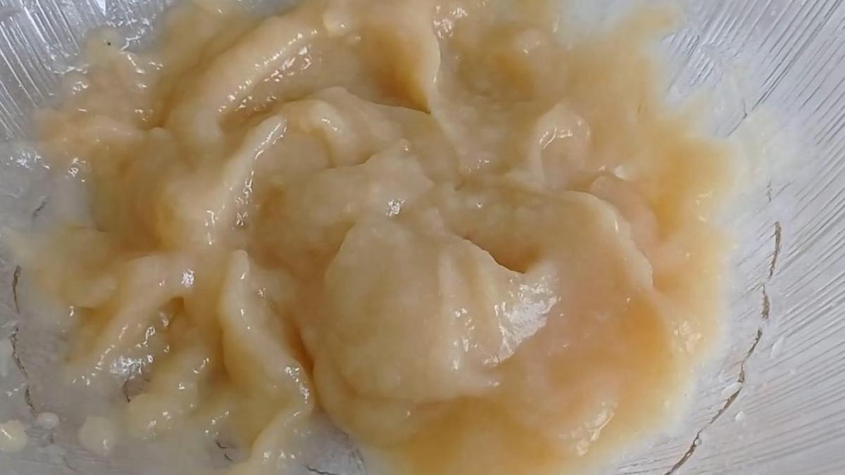 Измельченные блендером яблоки