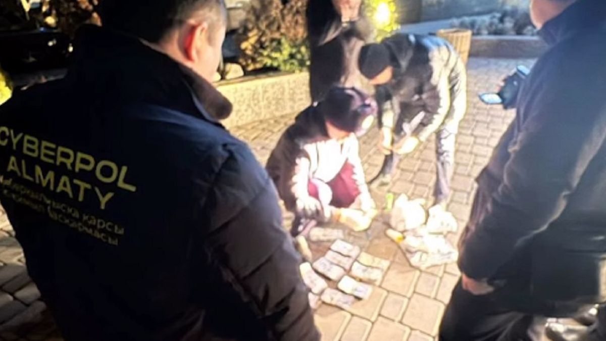 Полиция считает деньги пенсионерки