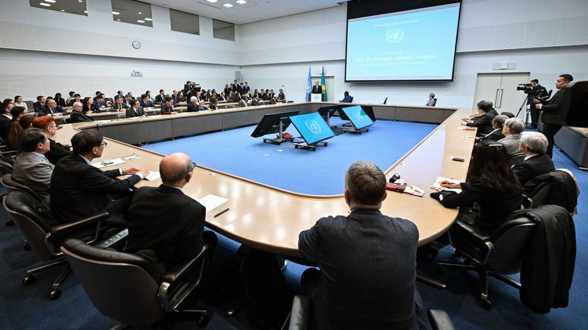 Касым-Жомарт Токаев выступил в Университете ООН