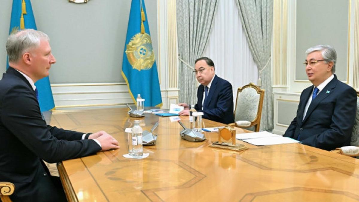 Кестутис Янкаускас Қасым-Жомарт Тоқавтың қабылдауында Кестутис Янкаускас Қасым-Жомарт Тоқавтың қабылдауында