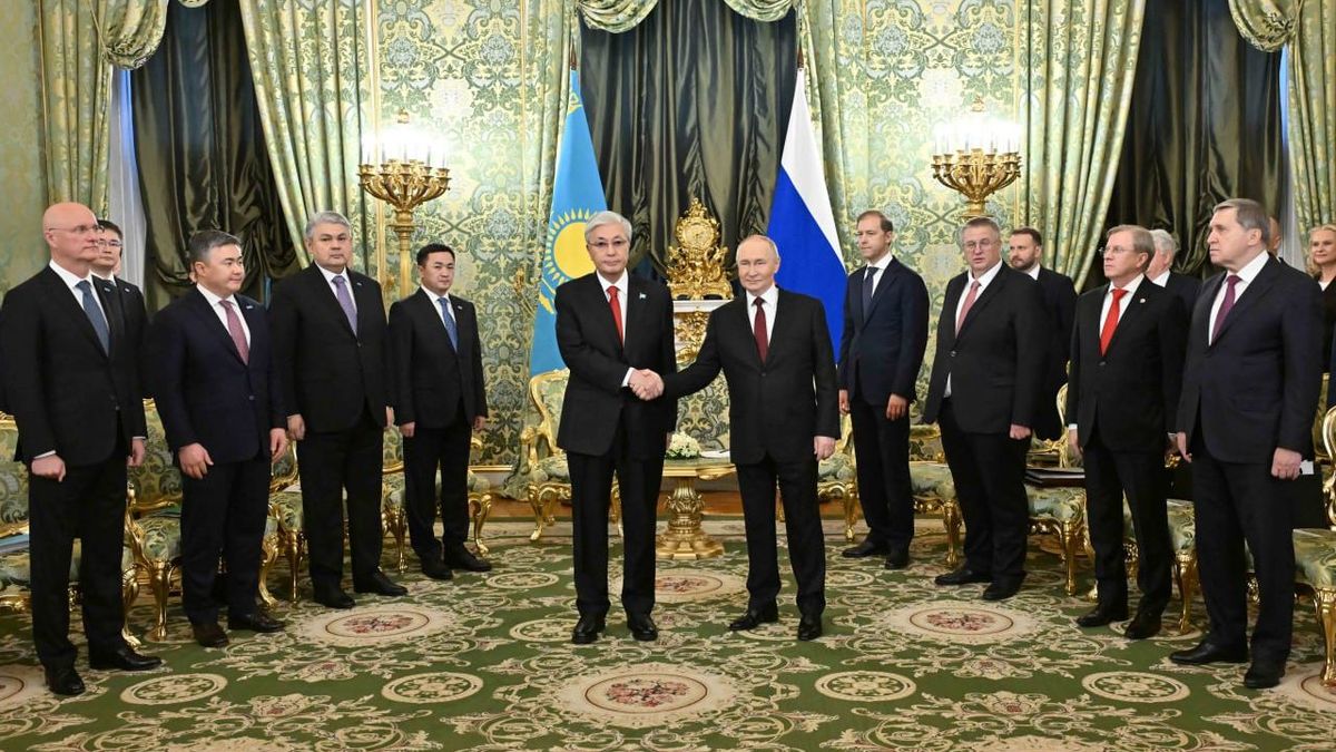 Касым-Жомарт Токаев и Владимир Путин