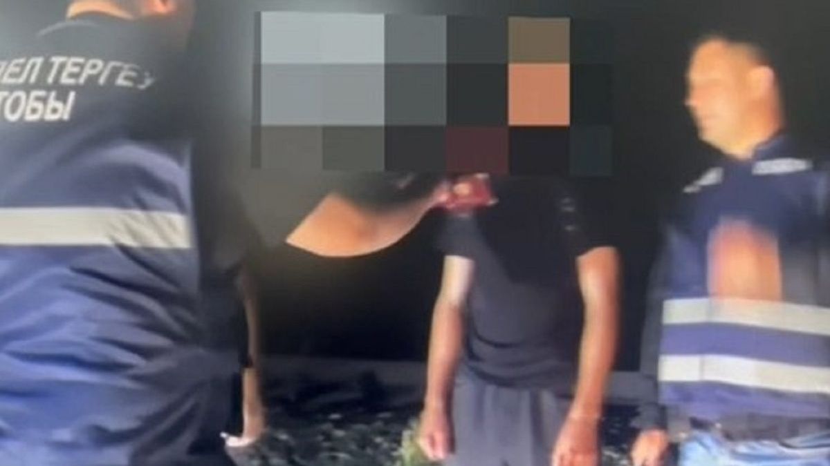 Задержанный в Актобе