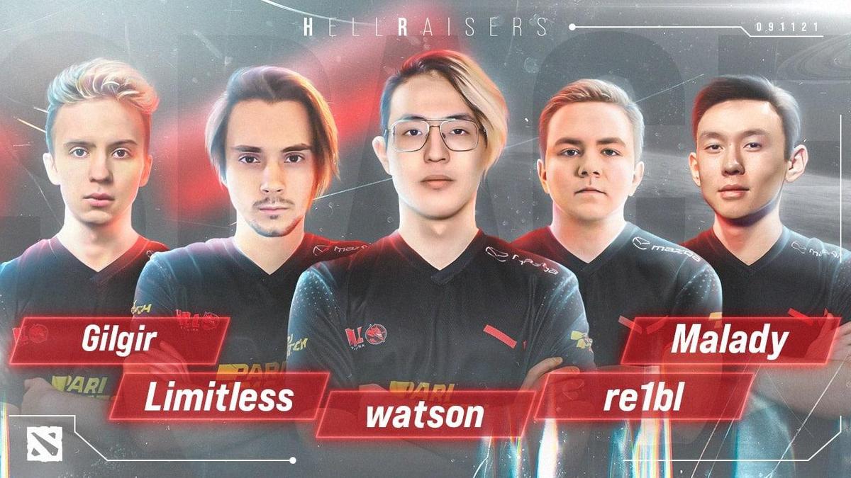 Обновленный состав HellRaisers по Dota 2