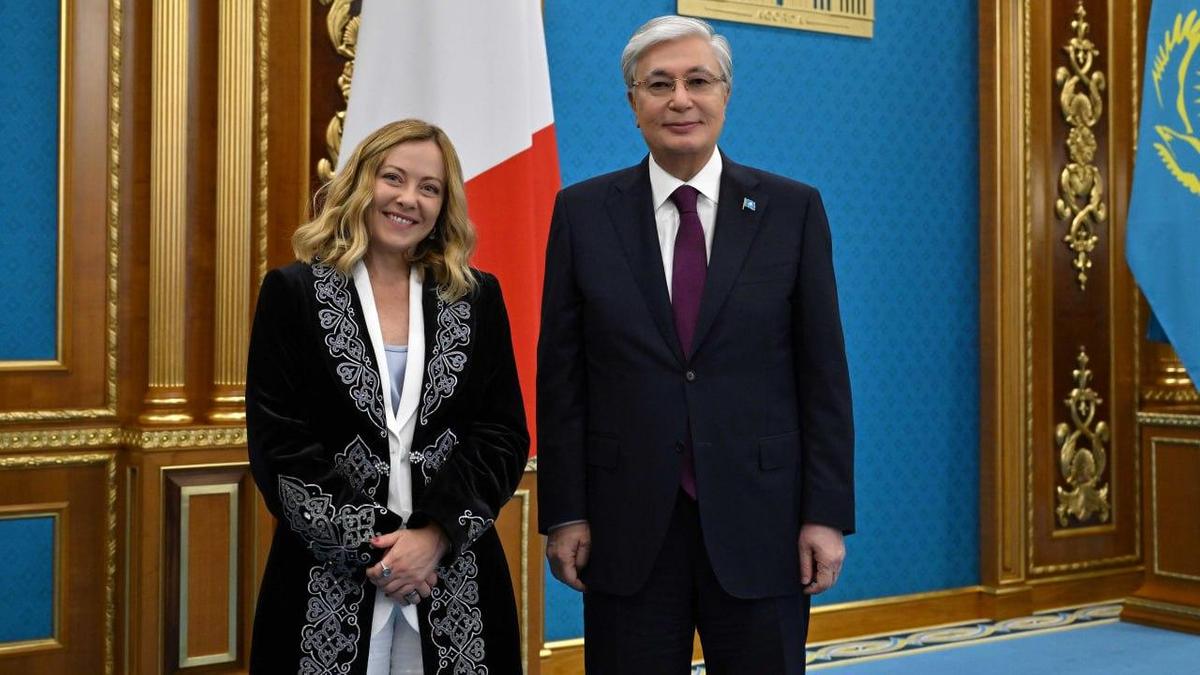 Касым-Жомарт Токаев и Джорджа Мелони Касым-Жомарт Токаев и Джорджа Мелони