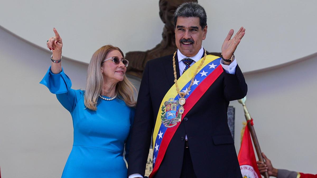 Силия Флорес и Николас Мадуро