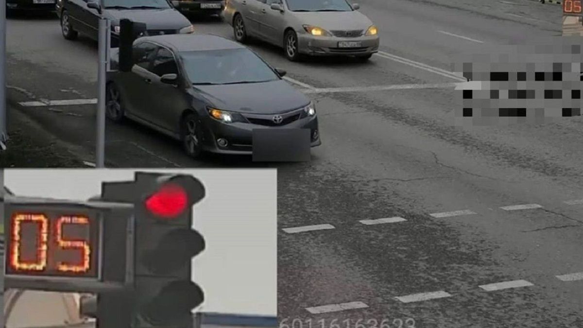 Нарушитель на перекрестке