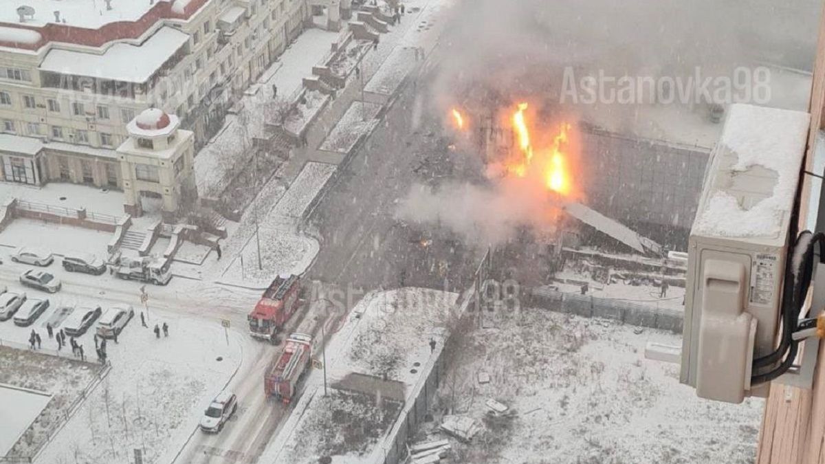 Пожар в Астане