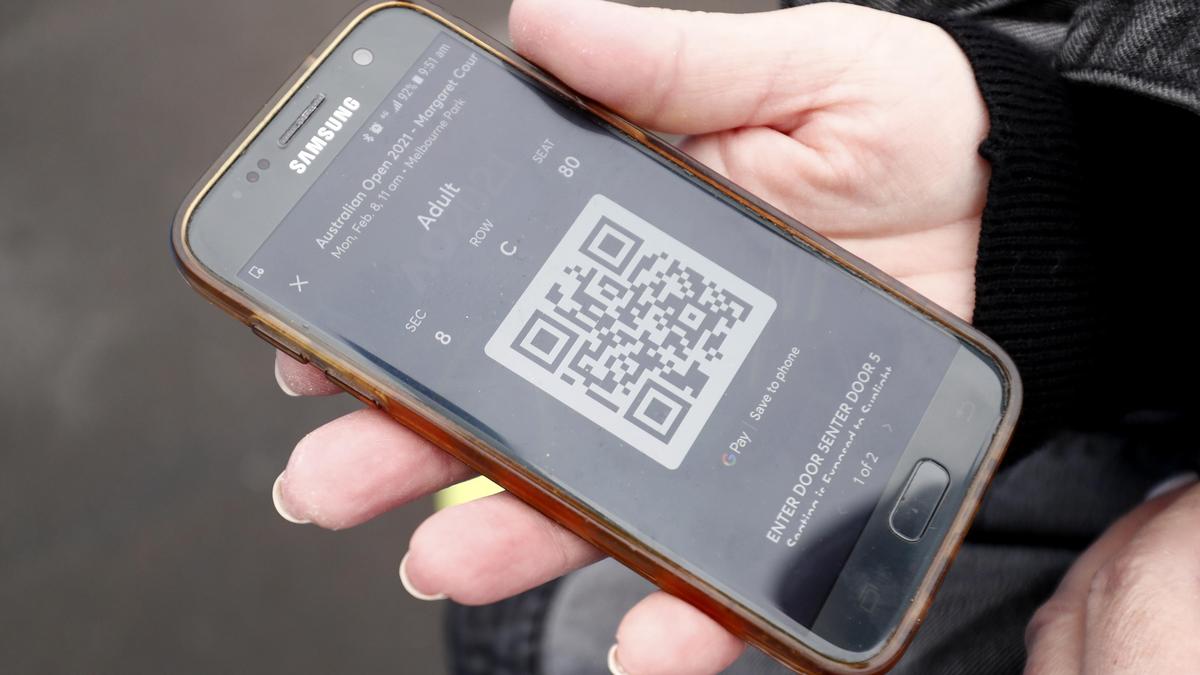 QR-код в телефоне