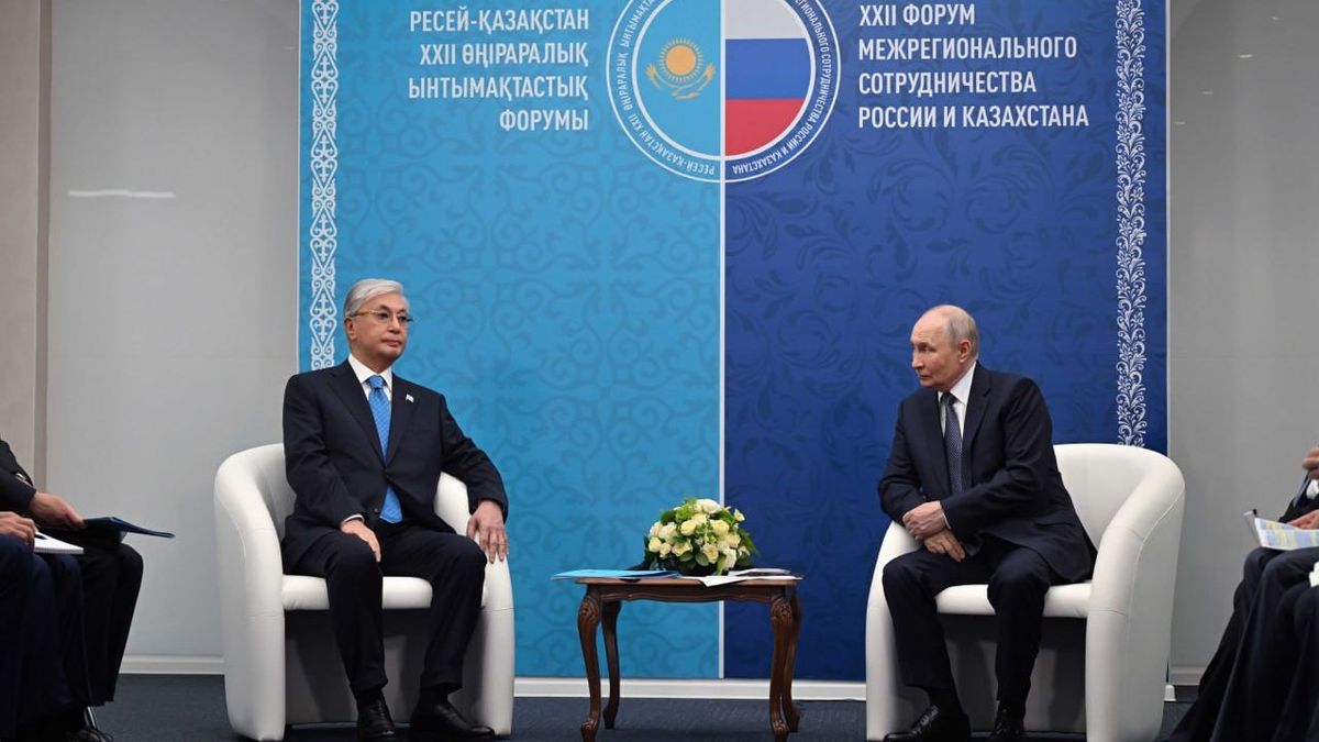 Касым-Жомарт Токаев и Владимир Путин