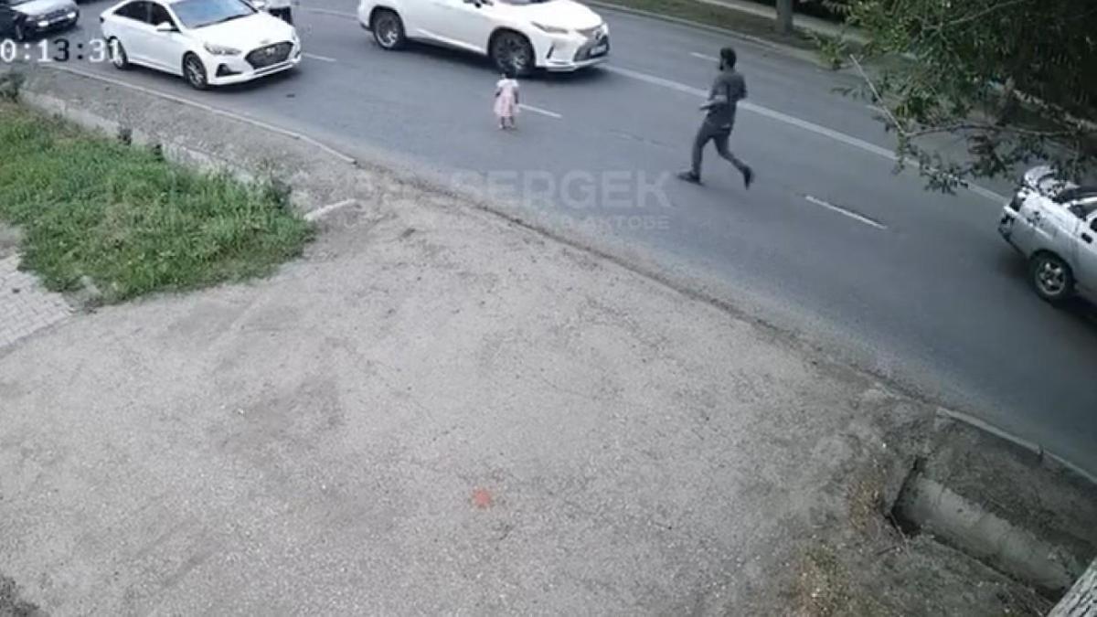 Девочка выбежала на дорогу Девочка выбежала на дорогу