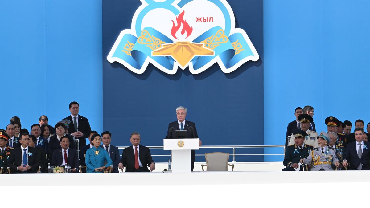 Касым-Жомарт Токаев на Параде