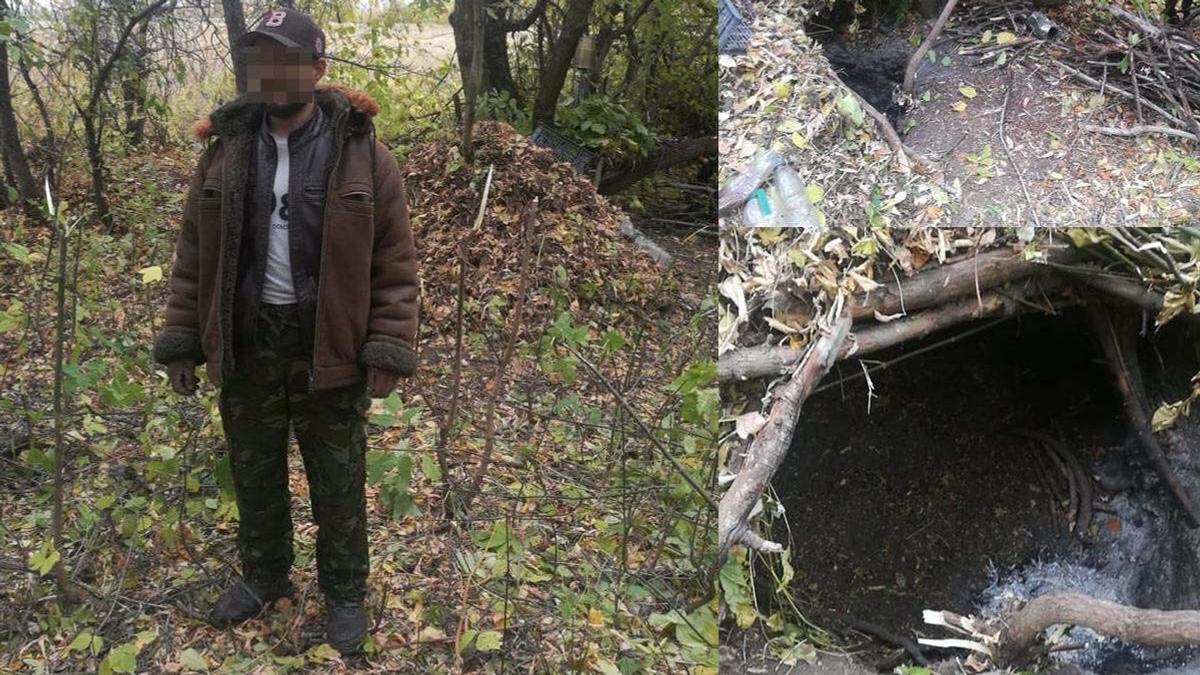 Пропавший мужчина жил в лесной землянке в СКО, пока его искали родные