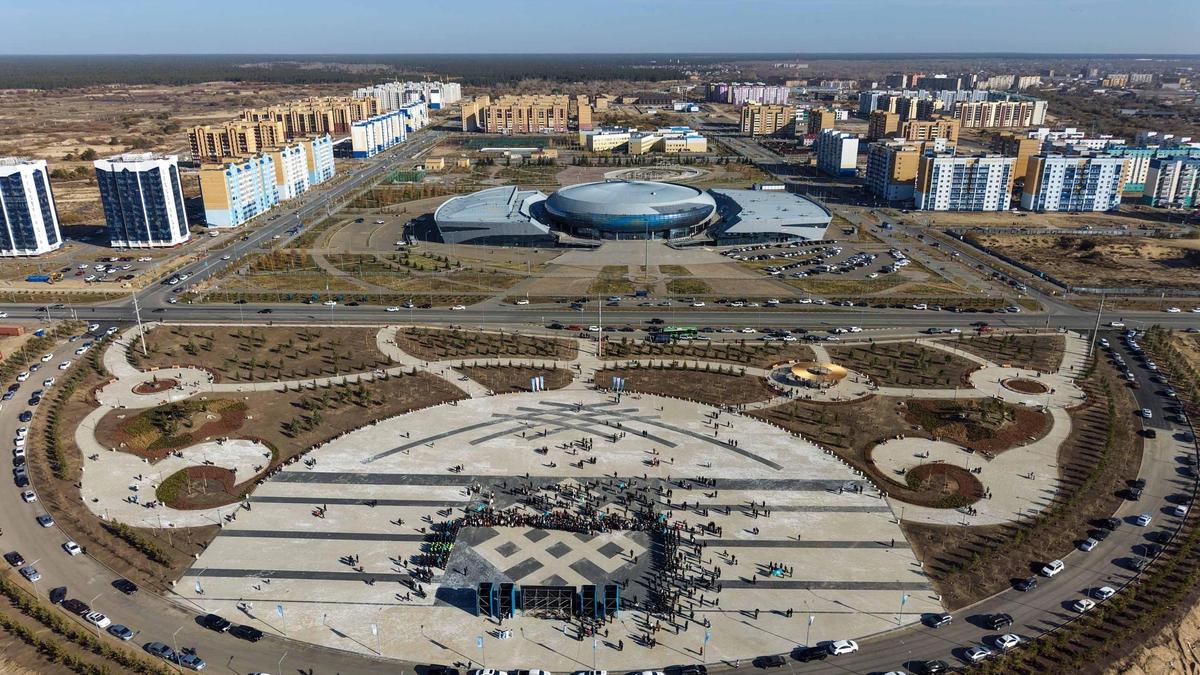 Торжественное открытие нового парка в Семее