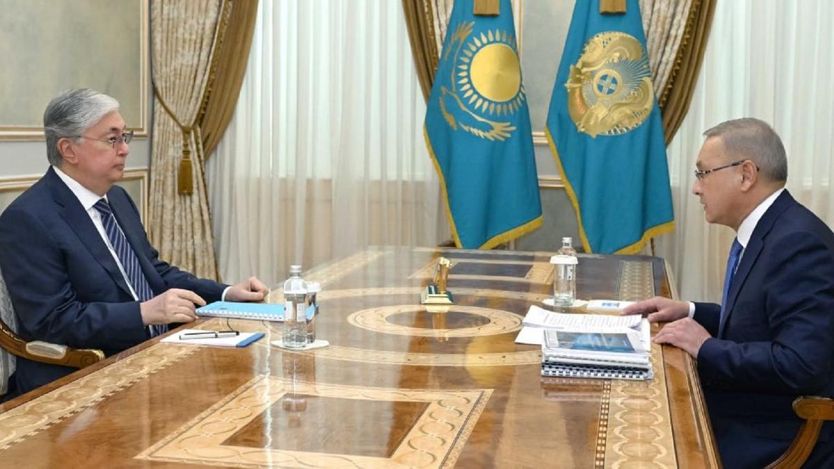 Қасым-Жомарт Тоқаев пен Бейбіт Исабаев Қасым-Жомарт Тоқаев пен Бейбіт Исабаев
