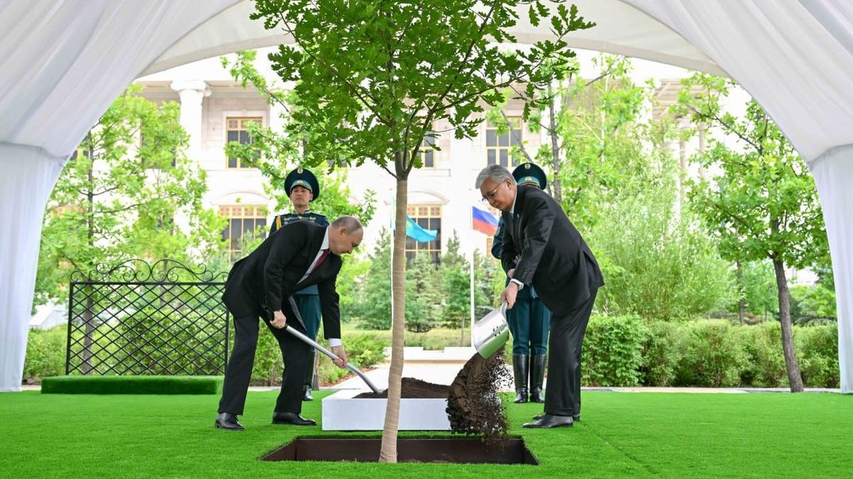 Владимир Путин и Касым-Жомарт Токаев