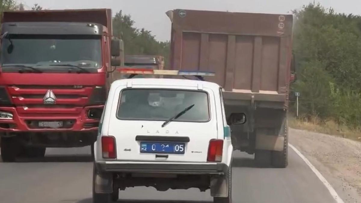 Дорога в Алматинской области