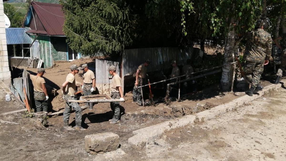 Ликвидация оплывины в Текели