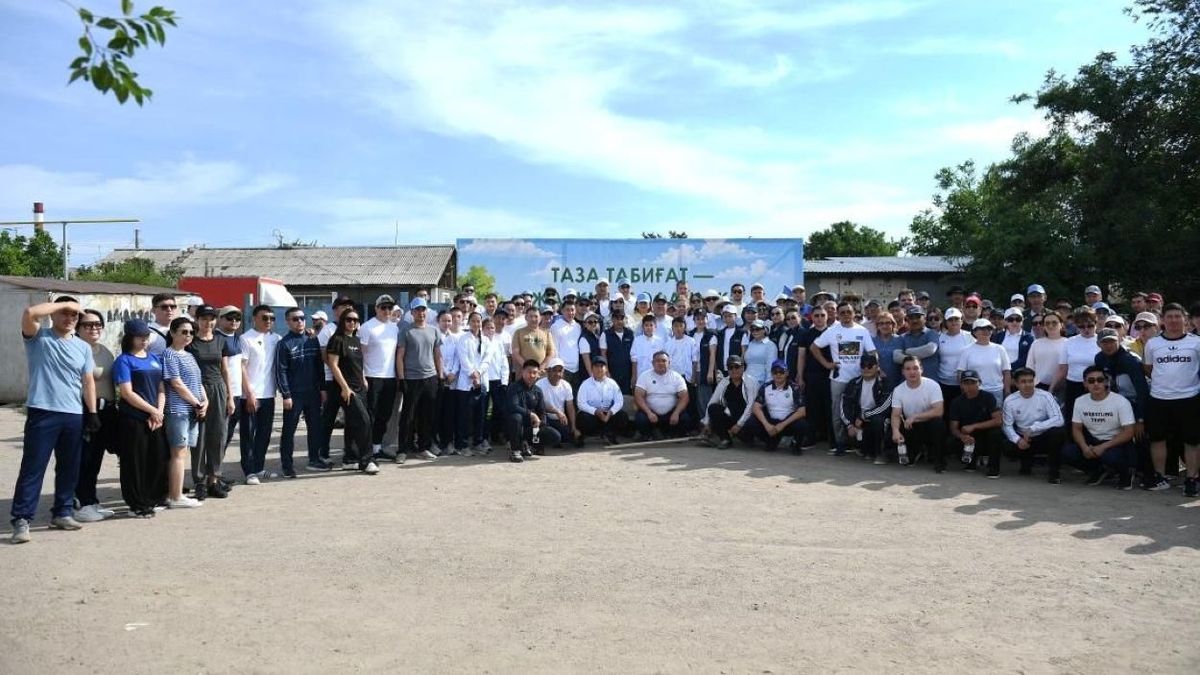 Акция "Таза Қазақстан" в Алматинской области