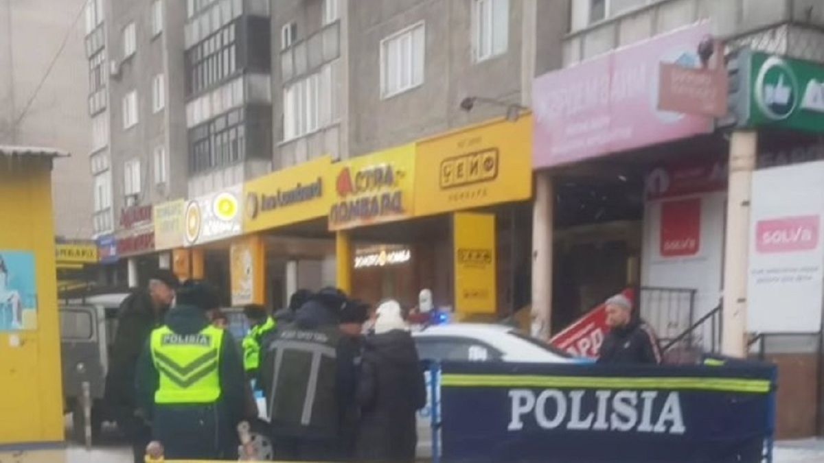 Место происшествия в Семее